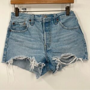 Levi’s 501 Premium Denim Cut Off Jean Shorts